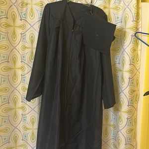 Black Graduation cap and gown